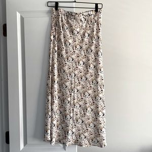 Gap floral midi skirt